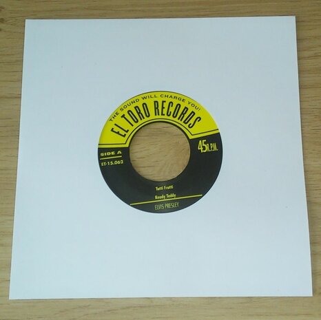 White Paper Sleeves (High Quality) for 7" Vinylsingles - 100 pieces