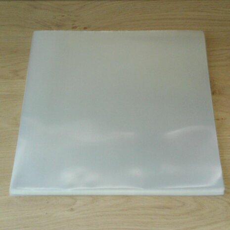 Bright Plastic Outersleeves for 12" Vinyl LP's (100my) - 50 pieces