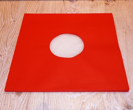 Innersleeves for 12" Vinyl  (Red with antistatic inner foil) - pack 10 pieces