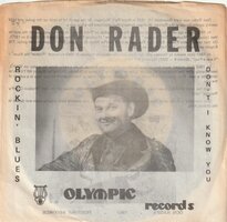 Don Rader - Rockin Blues + Don't I Know You (Vinylsingle)