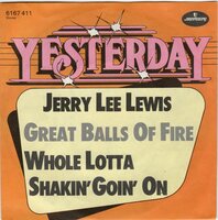 Jerry Lee Lewis - Great balls of fire + Whole lotta shakin' (Vinylsingle)