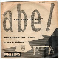 Abe Lenstra - Geen Woorden, Maar Daden + Bij Ons In Holland (Vinylsingle)