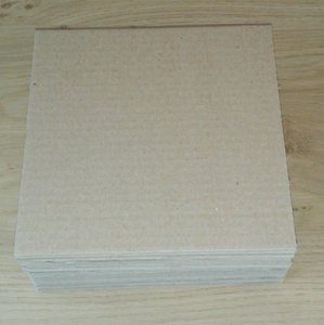 Shipping cardboard stiffeners for 7" Vinylsingles - 25 pieces
