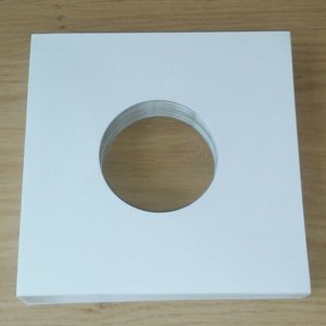 White Cardboard Sleeves for 7" Vinylsingles - 20 pieces