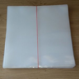 Plastic Outersleeves for 12" Vinyl LP's (150my) - 50 pieces